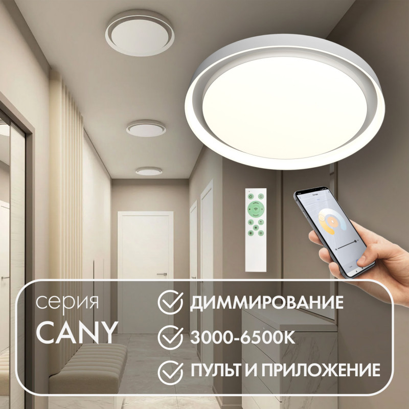 Накладной светильник 50 см, 50W Denkirs DK6516-WH белый