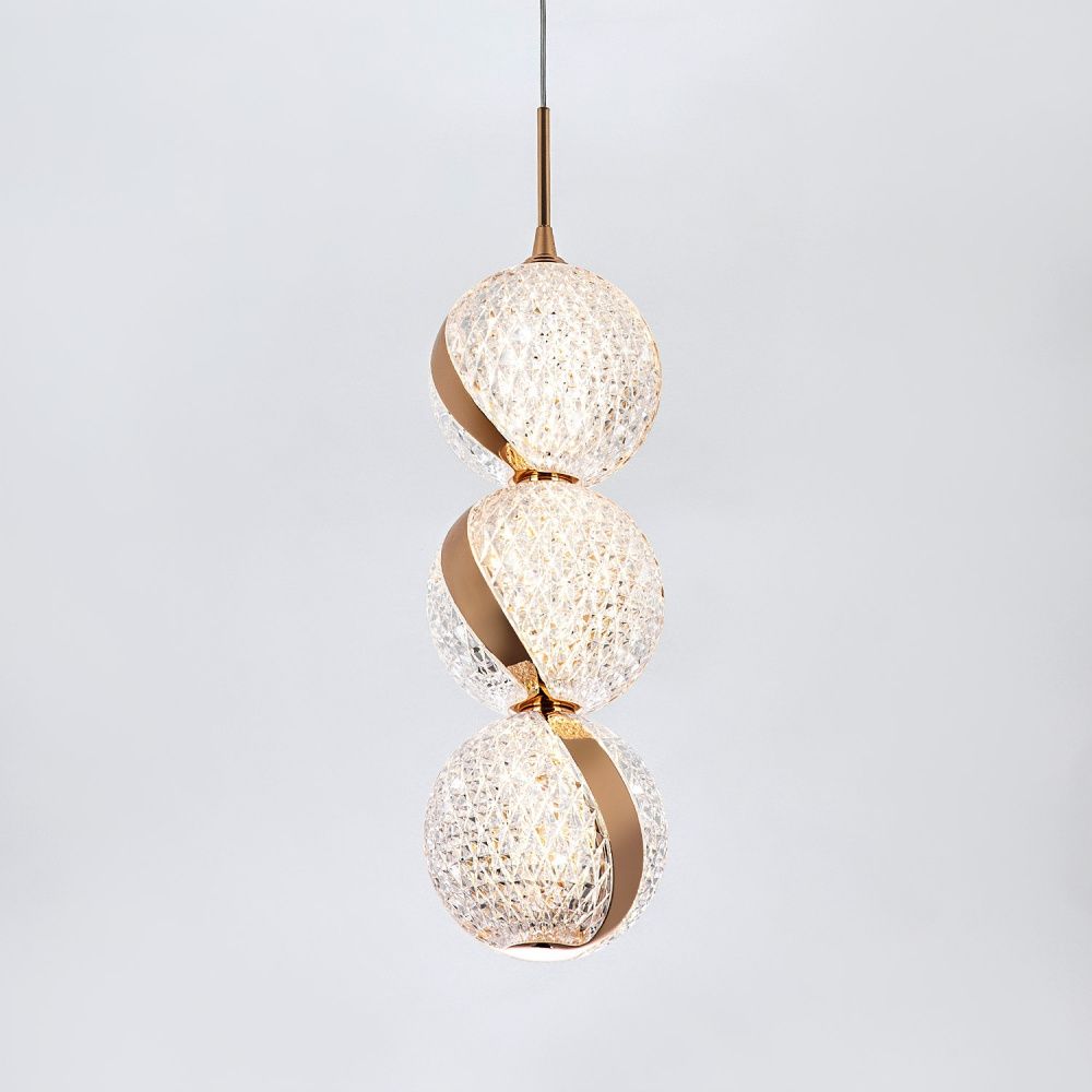 Подвесной светильник 10*10*200 см, LED 15W, 4000K, Золото MODESTYLE MS.89120.1