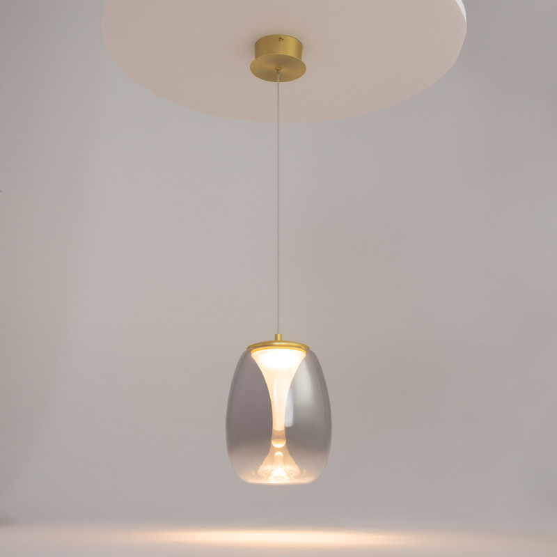 Подвесной светильник 20*20*333,1 см, LED, 7W, 3000К, Maytoni SPLASH MOD282PL-L8G3K золотой