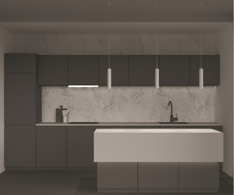 Подвесной светильник 6*33-133 см, GU10, 1-2 м2 Maytoni Technical Focus P075PL-01W белый