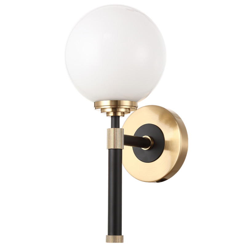 Бра 35 см, Crystal Lux SOPHIA AP1, черный-золото