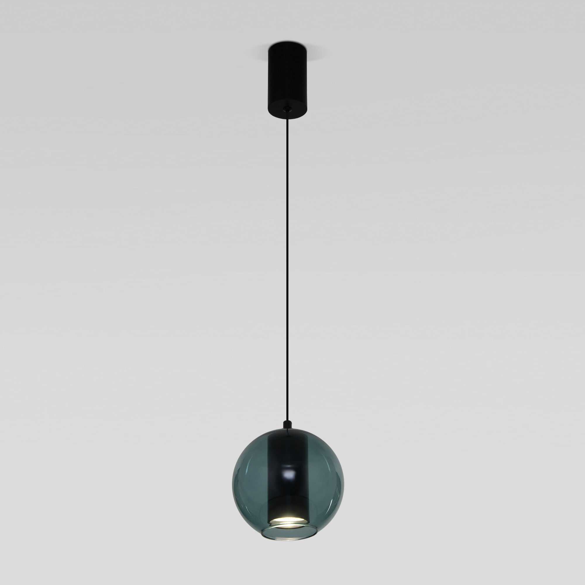 Подвесной LED светильник 15*15*200 см, 6W 4000K Eurosvet Cobble 50258/1 LED бирюзовый