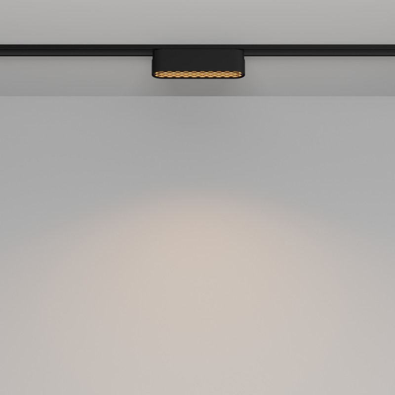 Светильник 12 см, 6W, 3000K, Maytoni Basis Grid TR084-1-6W3K-B, черный