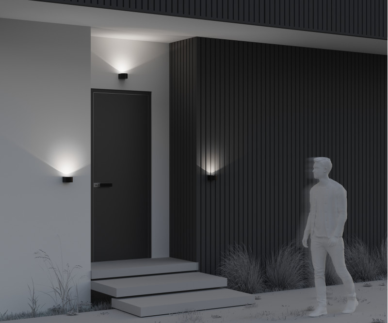 Светильник настенный 11*10*6,4 см, LED, 5W, 3000К, Maytoni BLOW O435WL-L5GF3K серый