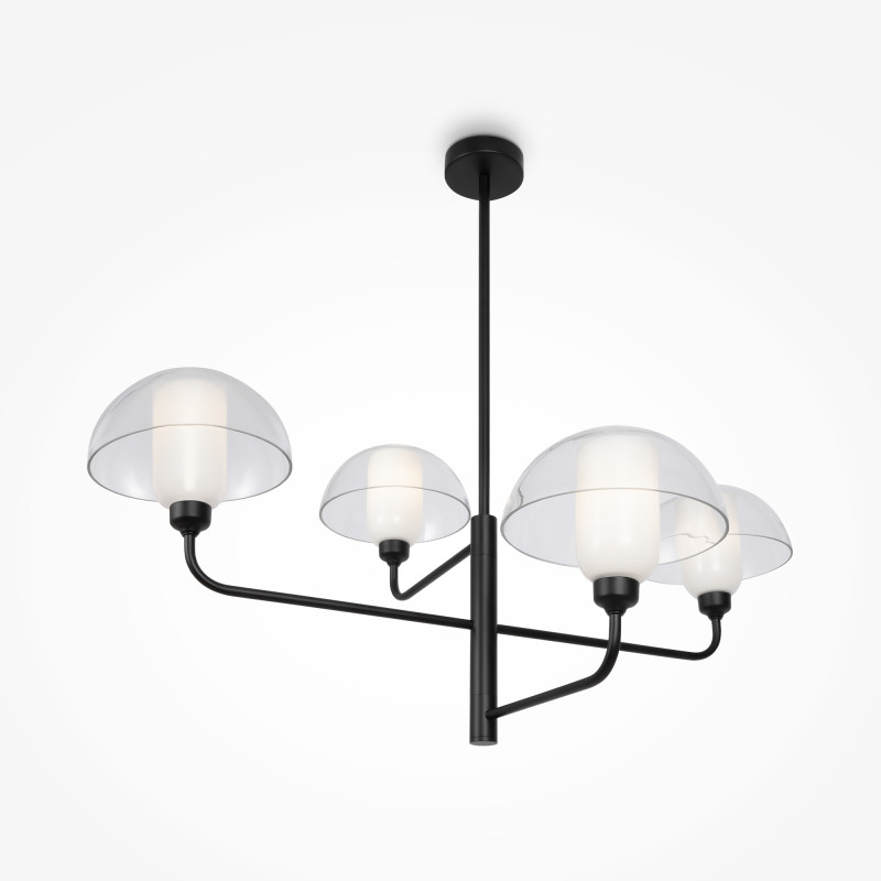 Подвесной светильник 76*90,6 см, E14 4 40W, К, Черный Maytoni Memory MOD177PL-04B