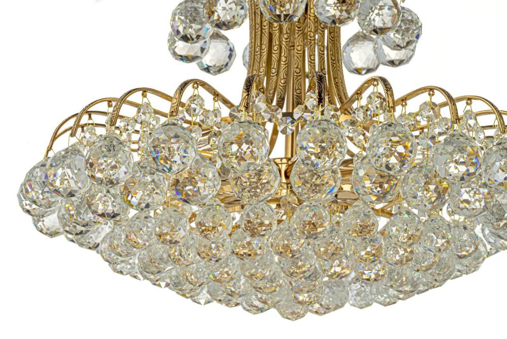 Люстра подвесная *60*45 см, 12*E14*40W, Arti Lampadari Alanno Alanno E 1.5.60.100 GB, Золото с чернением