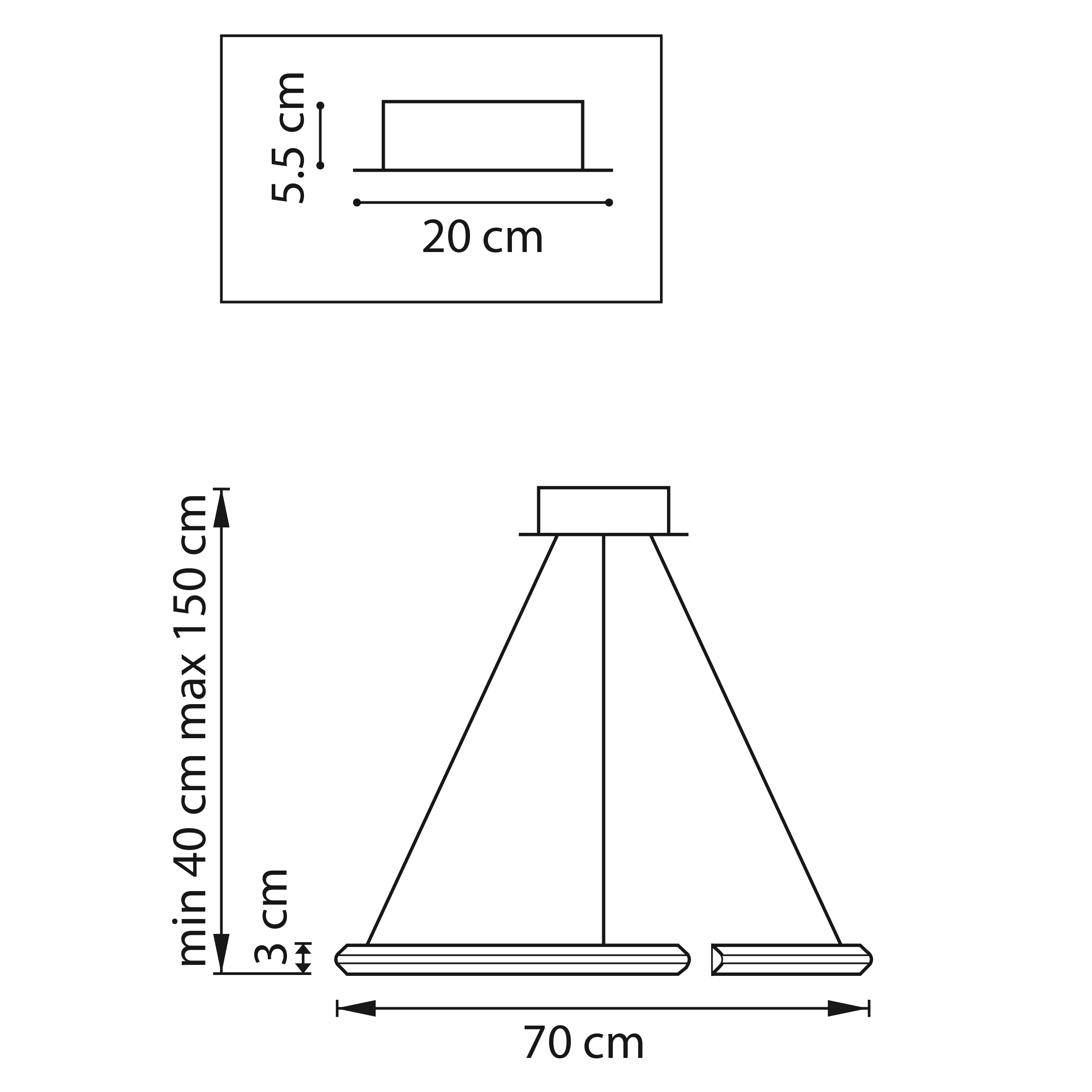 Люстра подвесная 70*40/150 см, 40W 3000K Lightstar Virata 814213 Золото