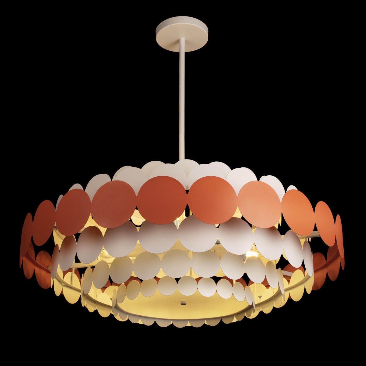 Подвесной светильник 82*32 см, 9*E14*40W LOFT IT Juicy 10310/M Red красный, белый