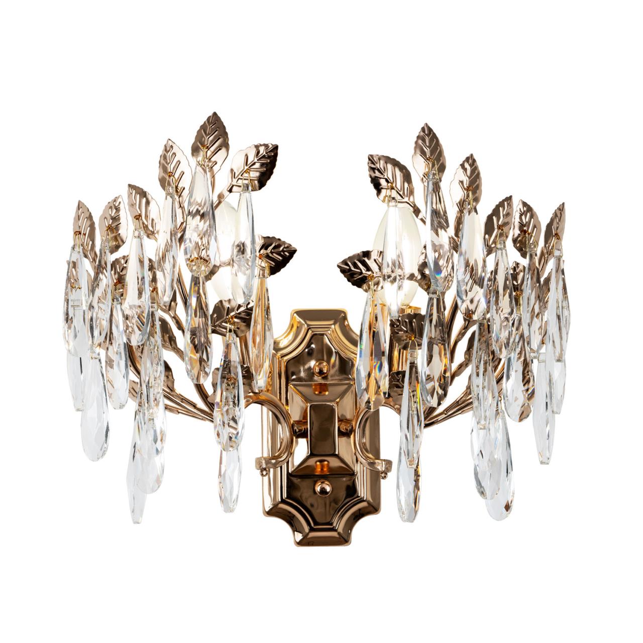 Настенный светильник 30*3*60 см, 2*Е14 MODELUX ML.6747.02 GD золото