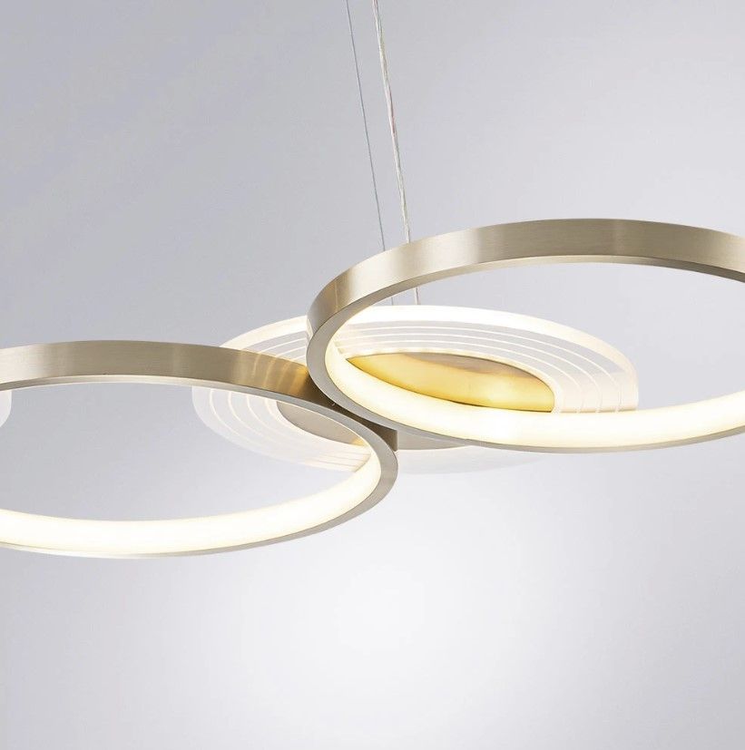 Подвесной светильник 100*43 см, LED, 110W, 3000-6000K, 15 м2 Arte Lamp Stardust A2452SP-100PB, Латунь