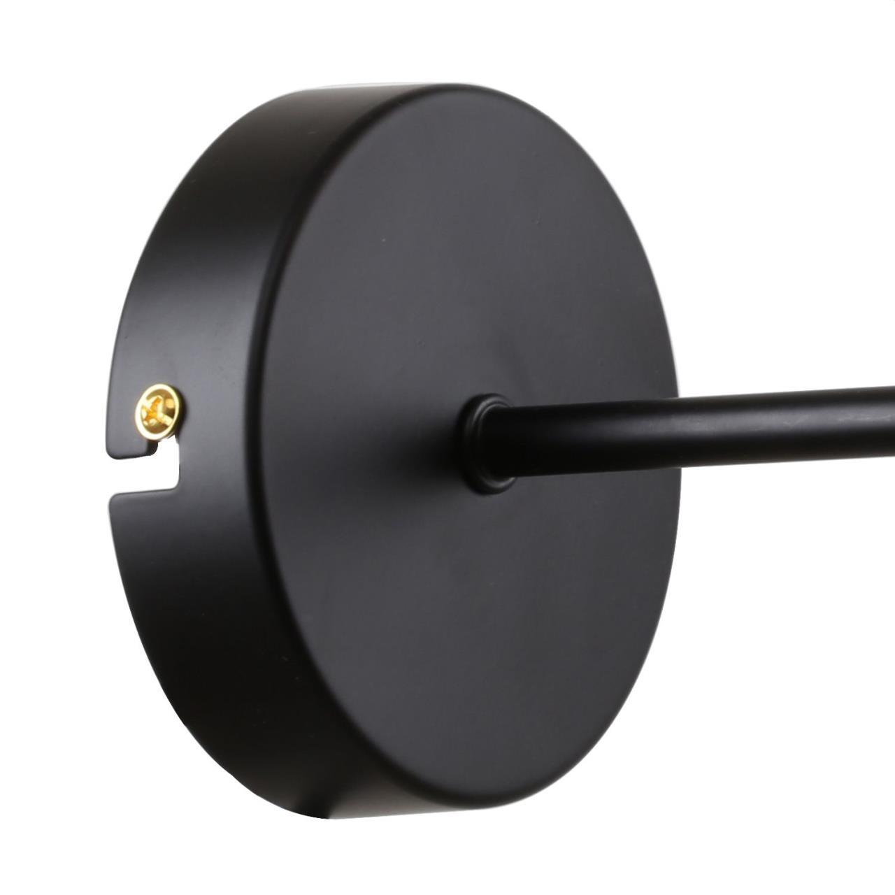Бра F-Promo Sheeny 3088-1W, D210*W130*H220, каркас черного цвета, плафон из стекла дымчатого серого цвета