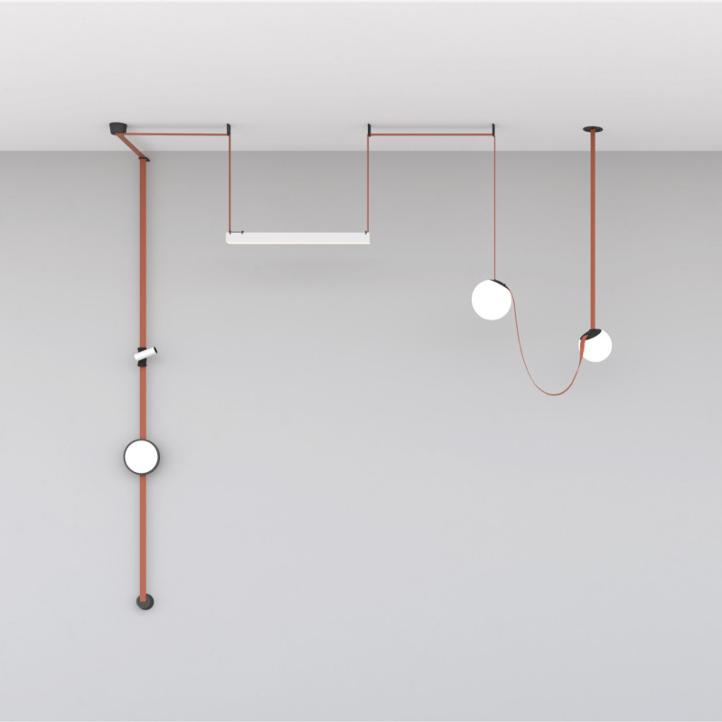 Светильник на шине 18*18,1 см, LED * 10W, 4000K, Denkirs Belty Orb DK5552-BK, черный