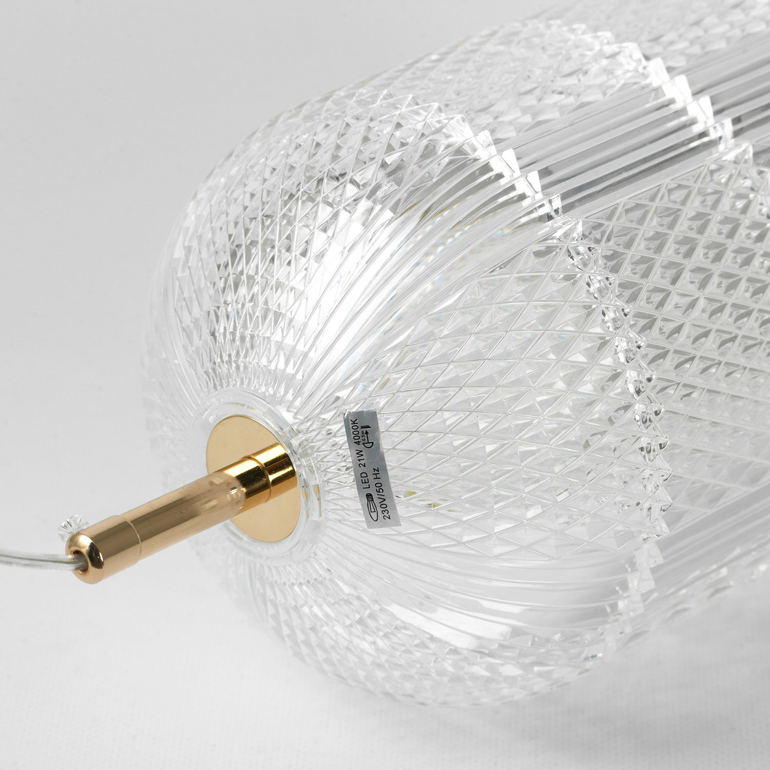 Подвесной светильник 15*170 см, 1*LED*21W 4000K блестящее золото Lussole Duval LSP-7143