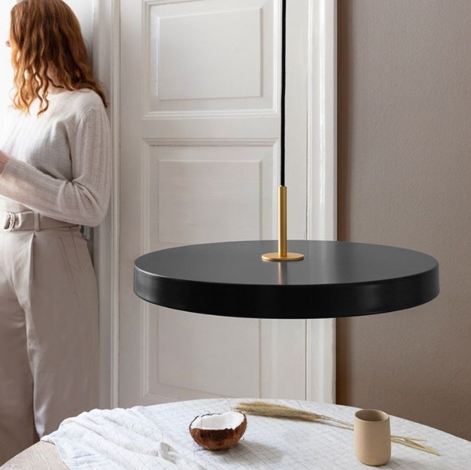 Светильник DZN-45610 ЧЕРНЫЙ+ЗОЛОТО D300/H1200/1/LED/./4000K , аналог (Umage, Asteria)