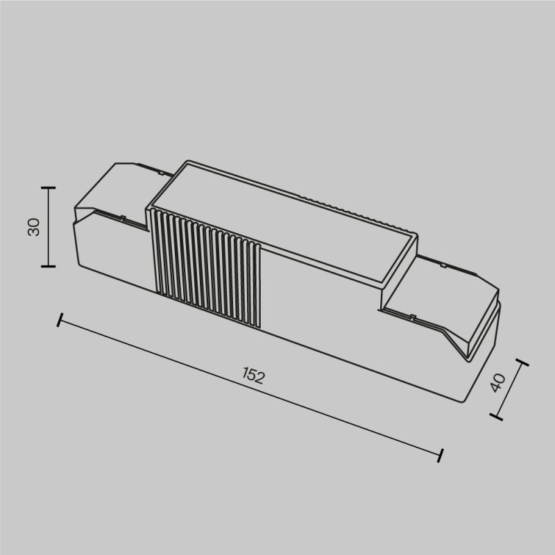 Блок питания 15,2*4*3 см, Maytoni Technical psl-tr PSL-TR40-350-500mA белый
