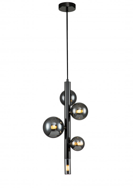 Подвесной светильник 200*200*460/1660 мм, 5*G9 чёрный Indigo Canto V000238