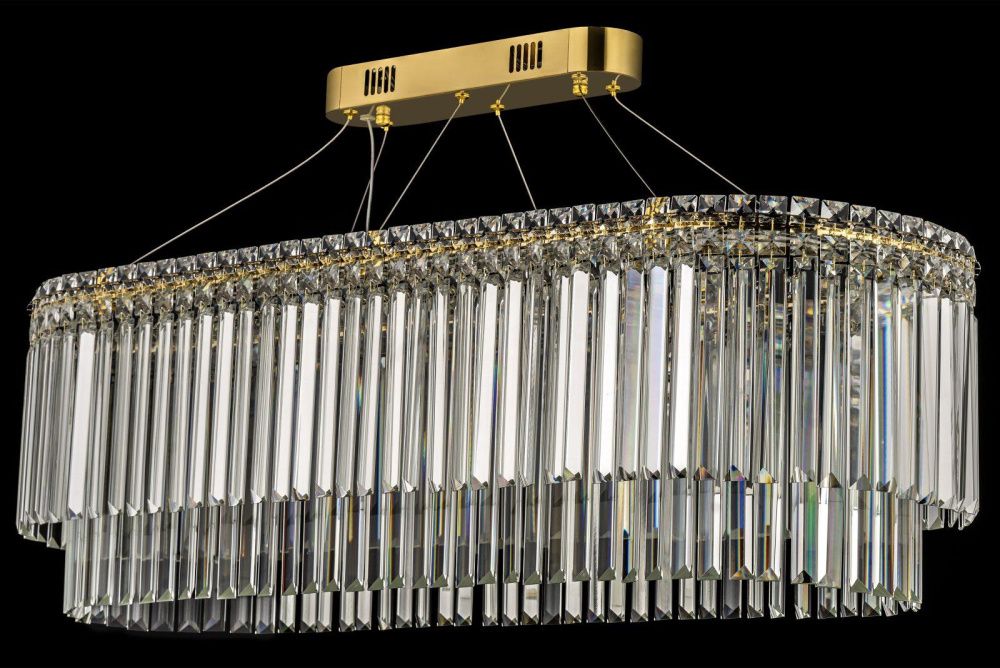 Люстра подвесная **30 см, Led лента*LED*120W, 3000/6000K, Arti Lampadari Ovindoli Gold Ovindoli L 1.5.100X35.101 G, Золото