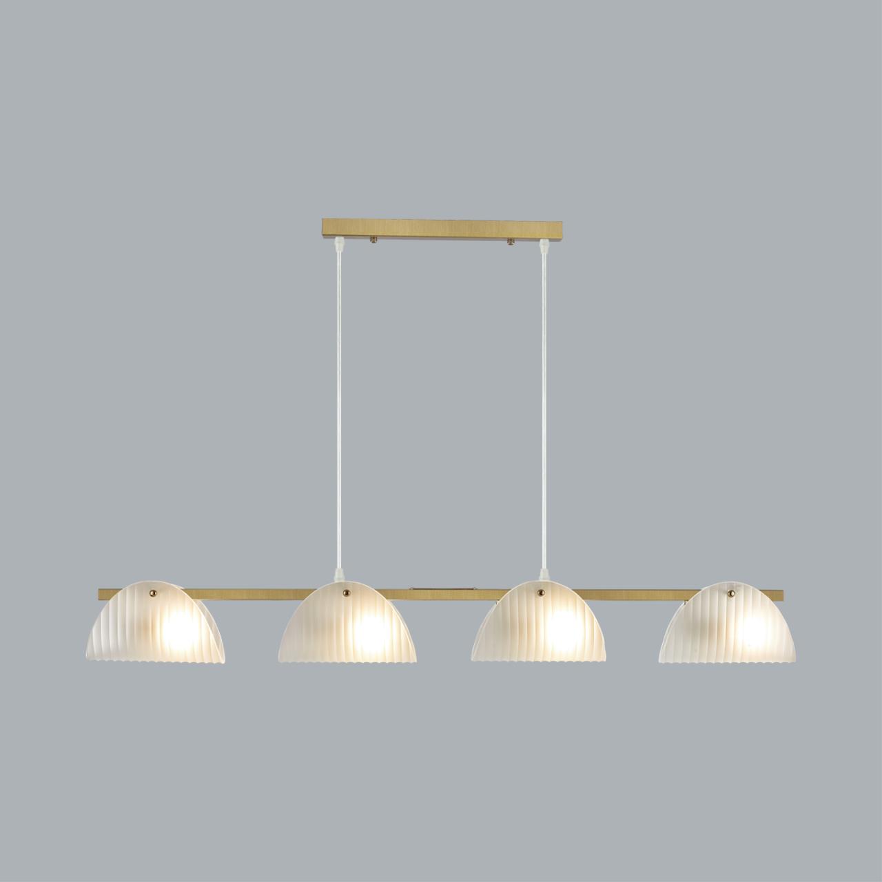 Люстра потолочная 10,3*102,5*110 см, 4*E14 Lumion Fioro 6571/4C медный