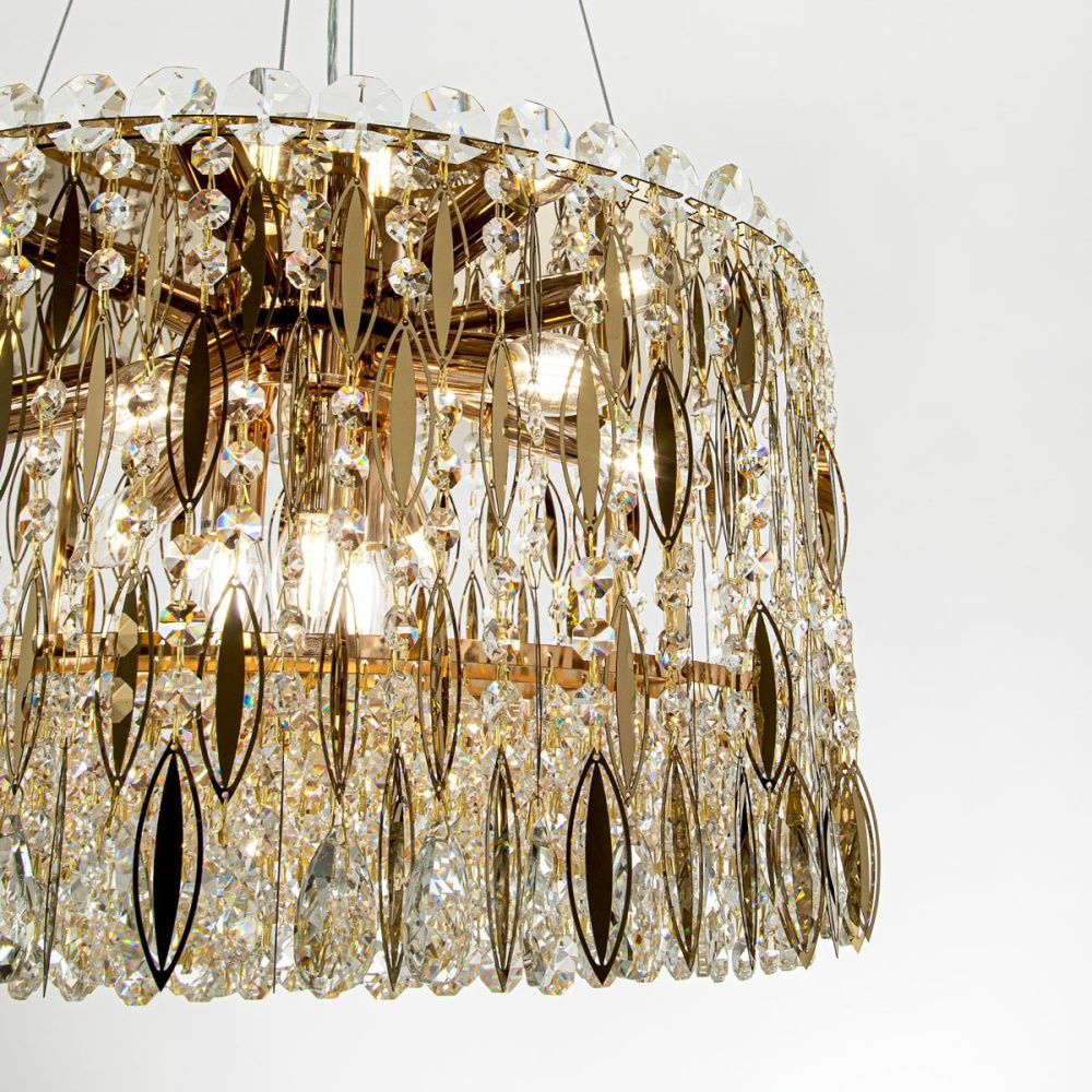 Подвесная люстра 50*50*125 см, Е14 9x40W, Золото MODELUX ML.315.9 GD