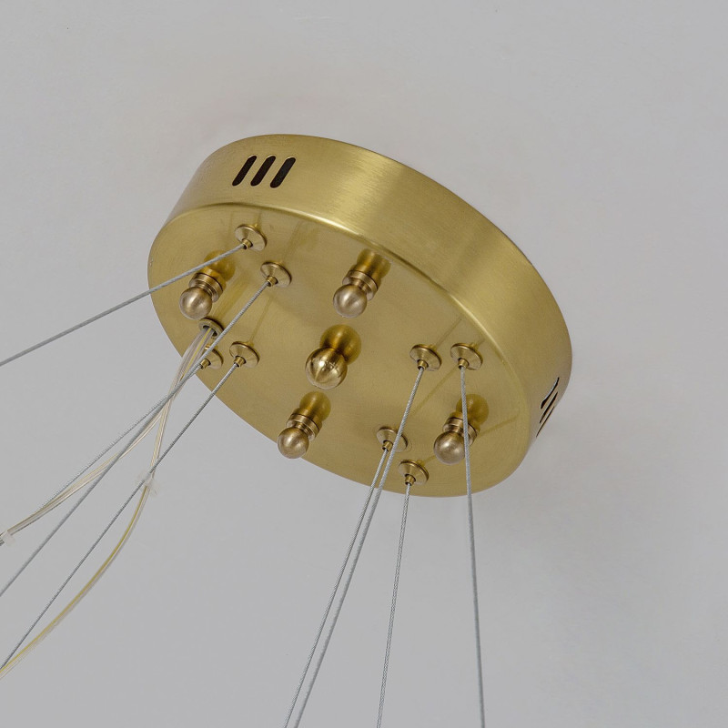 Подвесной светодиодный светильник Favourite Placerat 4012-12P, золото, LED 60W,  3000-6000к, 