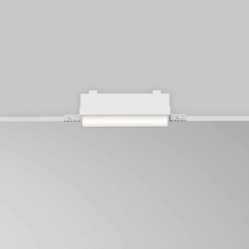 Встраиваемый светильник  DL066-12W3-6K-TRS-W 18,2*2,95*-6 см, *LED*12W, 6000K, Maytoni technical Basis DL066-12W3-6K-TRS-W, Белый