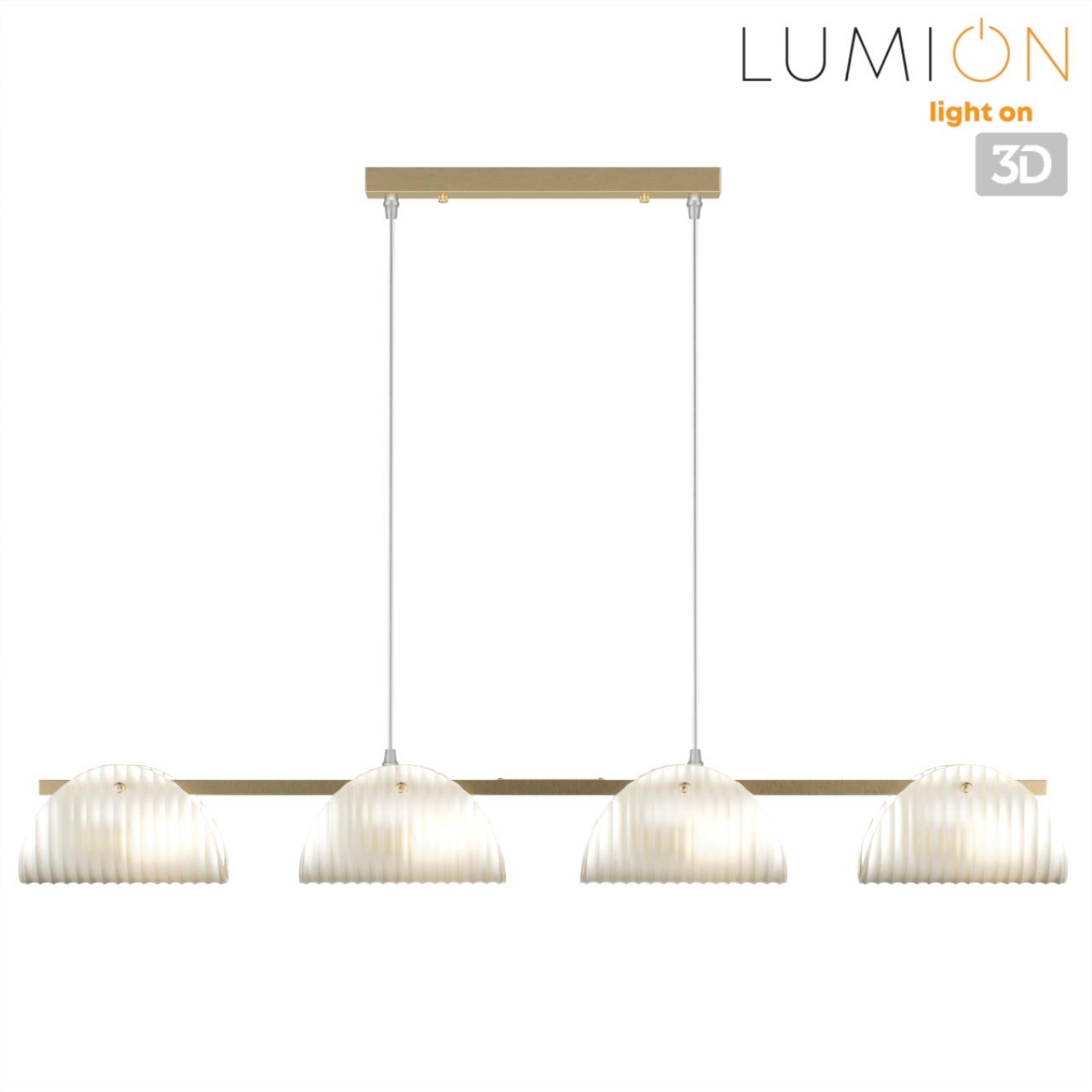 Люстра потолочная 10,3*102,5*110 см, 4*E14 Lumion Fioro 6571/4C медный