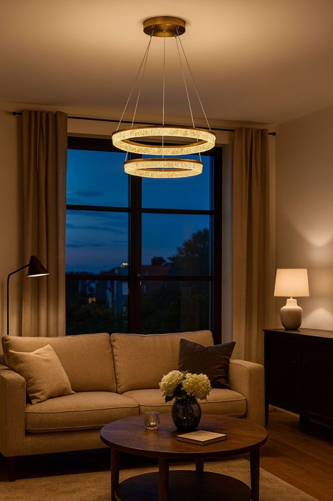 Светильник 40 см, *LED*115W, 3000-6000K, Modestyle  MS.9026.600.400  BS, Латунь