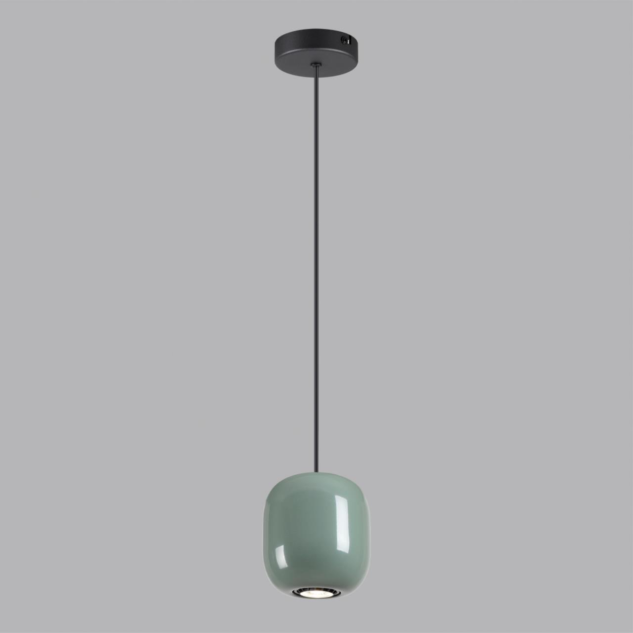 Подвес 12*12*120 см, 1 GU10*4W, Odeon Light Ovali, черный 5053/1C