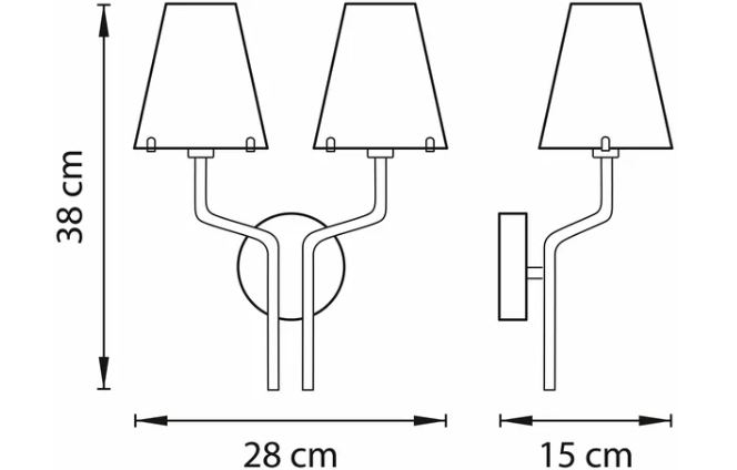 Бра 28*38 см, G9, 1-2 м2 Lightstar Diafano 758624 хром ПЛАФОН БЕЛЫЙ МАТОВЫЙ