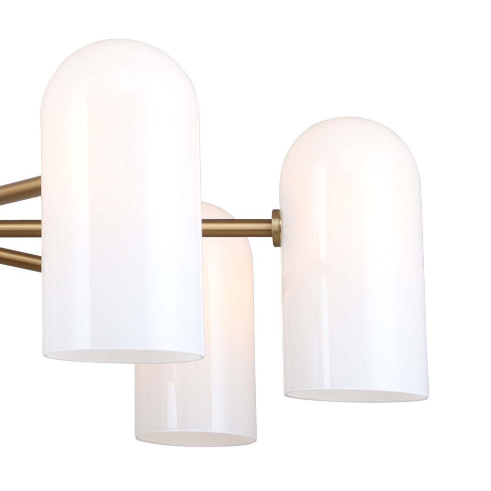 Подвесная люстра 75*44,5-74,5 см, 7*G9, 40W, F-Promo Barfila 4619-7P, латунь