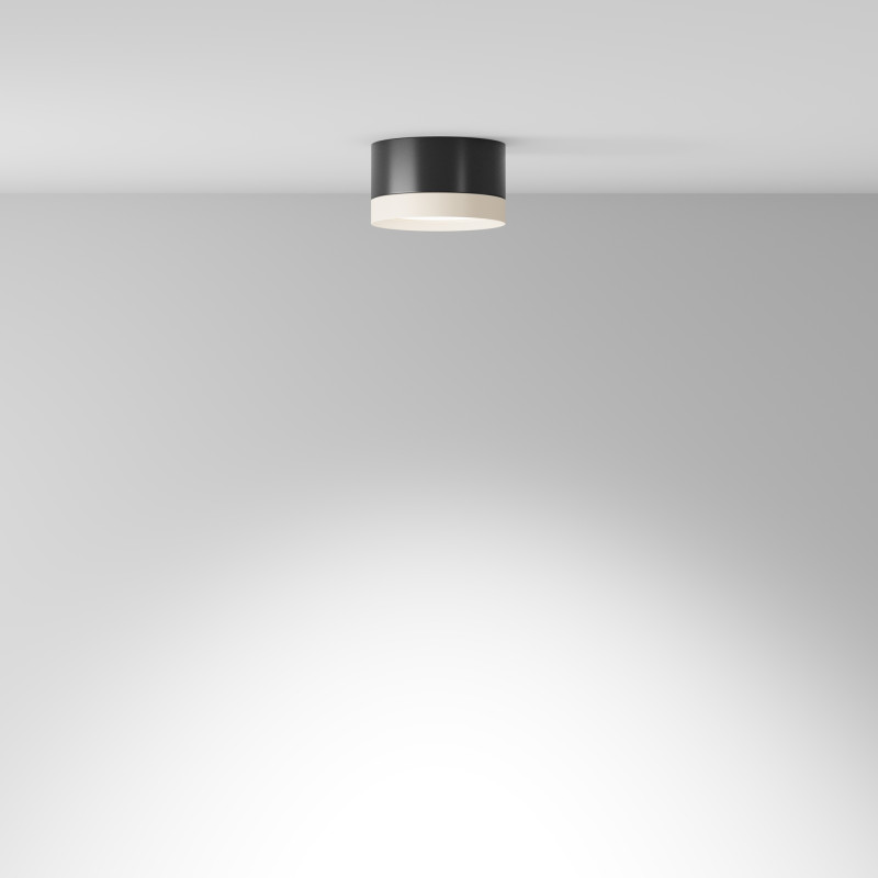 Светильник 9 см, Technical C086CL-GX53-SRD-BW, черный-белый