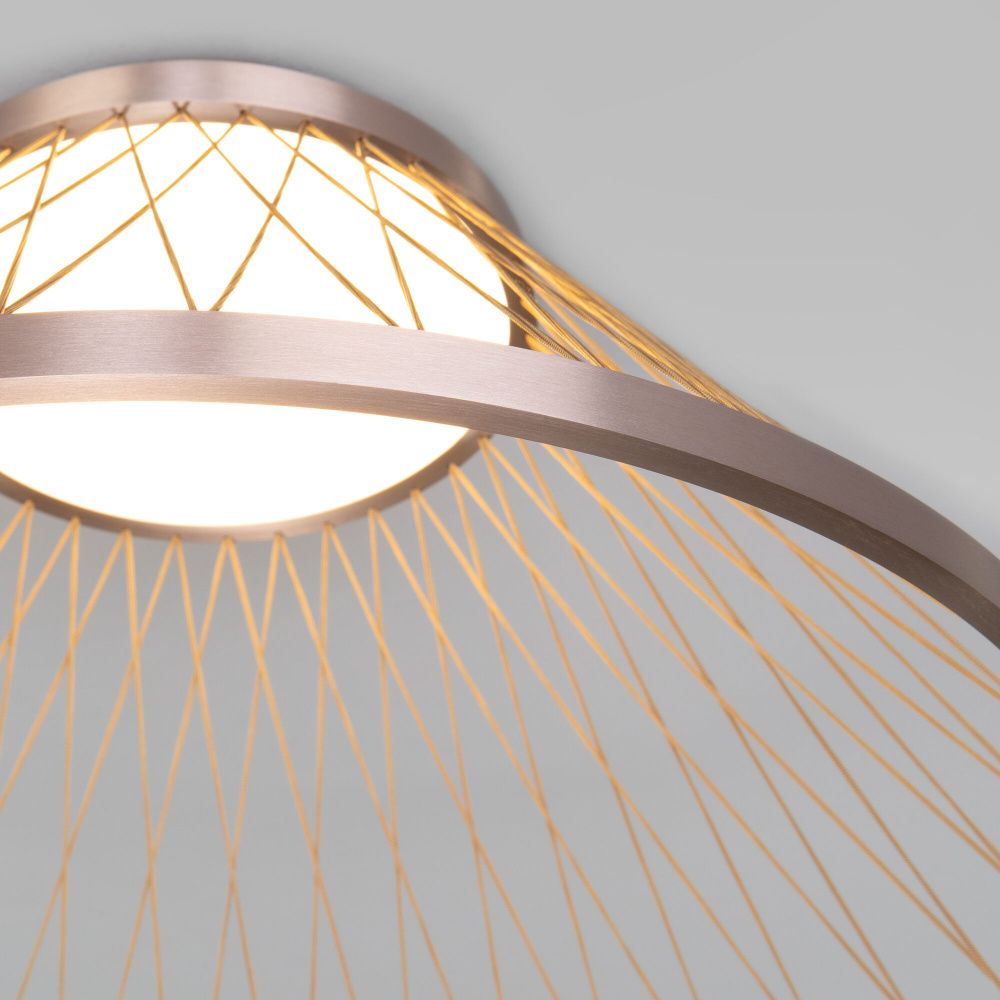 Светильник 60*60*33 см, LED*40W, 3000K, Eurosvet Cesta 40019/1 LED, коричневый, a069291