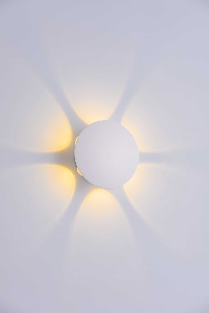 Светильник Ø120 x H50, мм, 6W 3000K, SWH (Глянцевый белый) Rilon PL-603-6 SWH