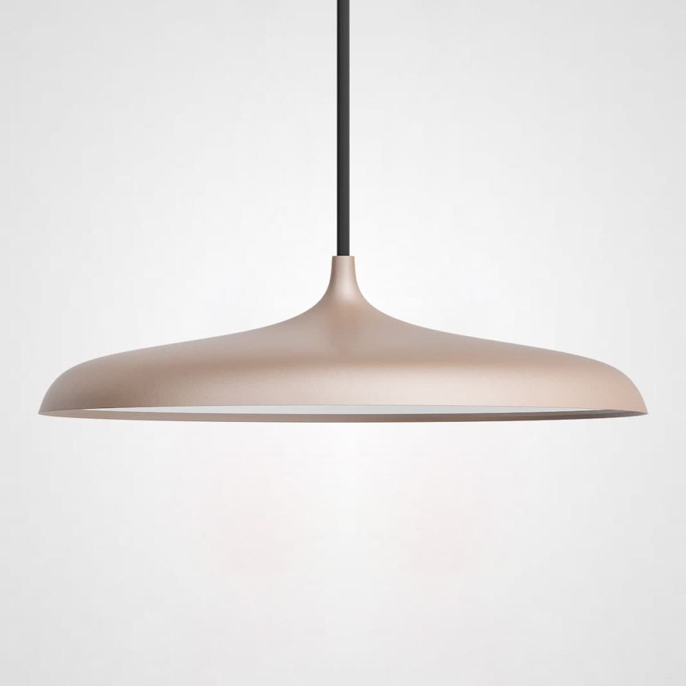 Подвесной светильник Nordlux Artist Pendant D25 Pink 34*34*34 см, 1*LED*12W, 3000, 4000, 5000K, ImperiumLoft PLATE01, Чёрный