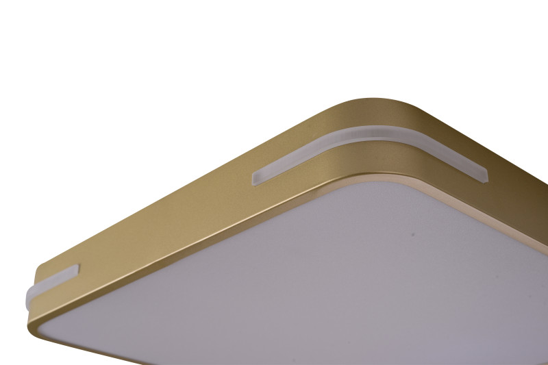 Накладной светильник 40*40*5 см, LED, 48W, 4000K Zortes Gabby ZRS.1215.03, латунный