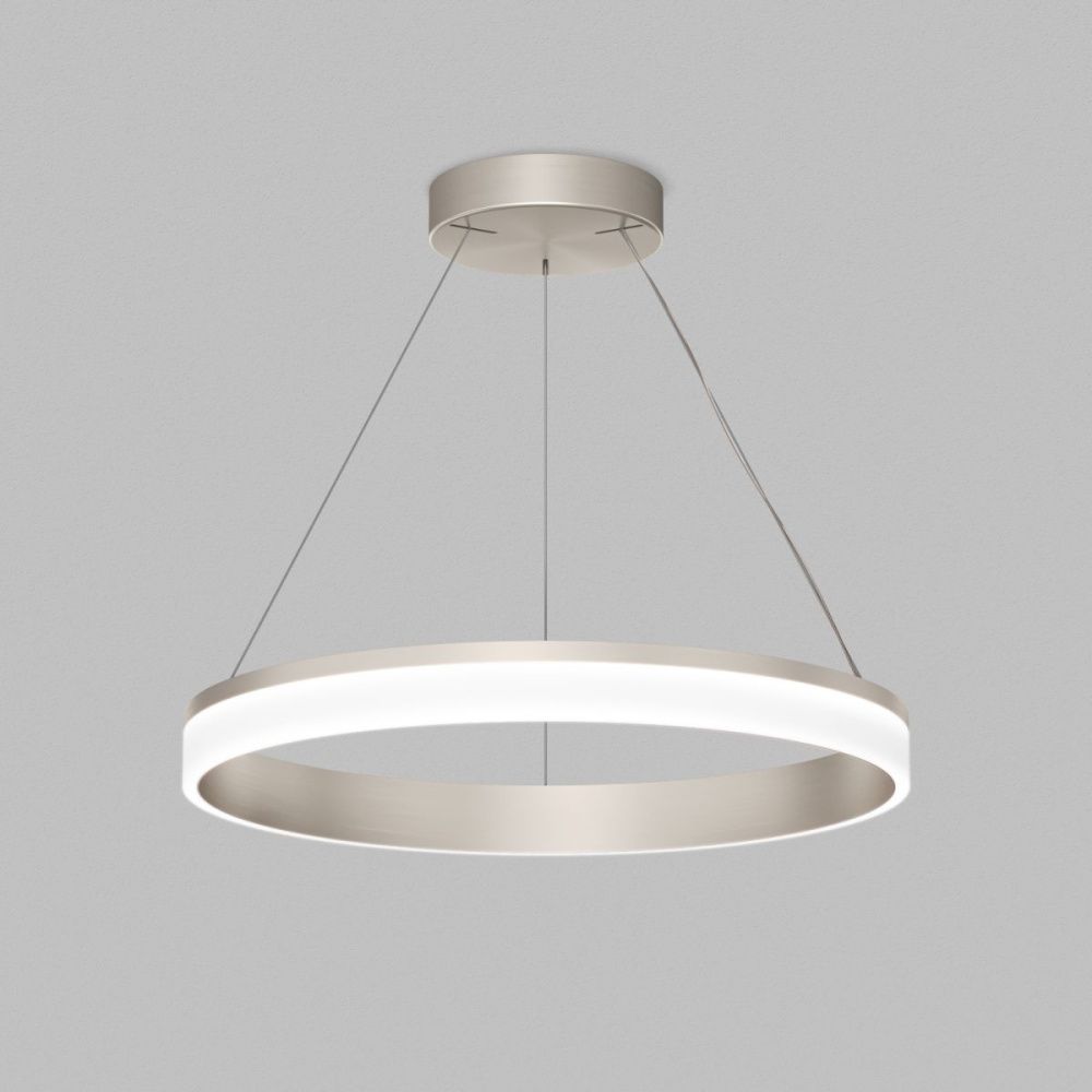 Подвесной светильник 60 см, 38W, 4000K, Denkirs Ring DK6671-SN, никель