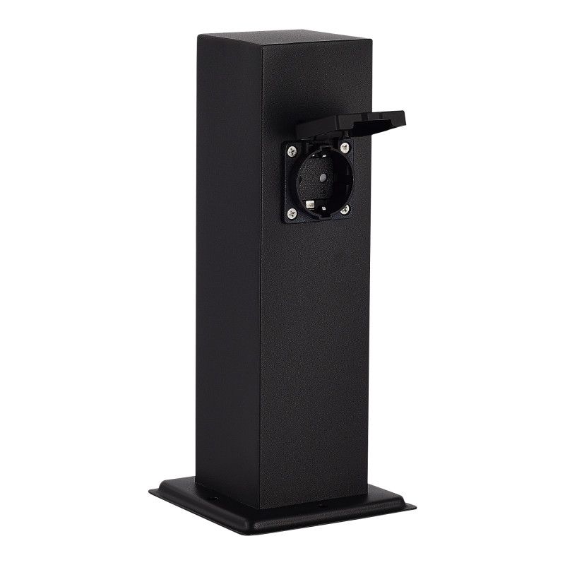 Уличный блок розеток 13*13*29,5 см, ST-Luce Socket SL9012.405.00, черный