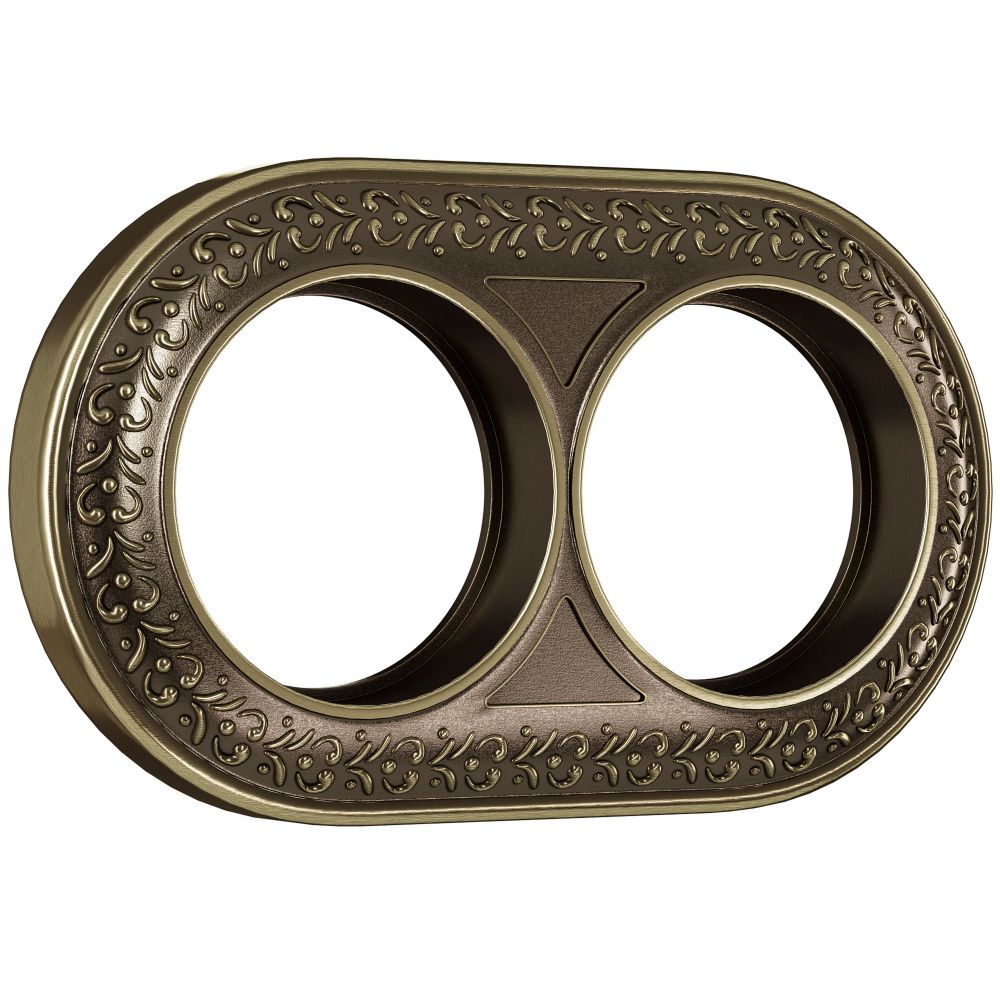 Рамка на 2 поста (бронза) WL70-frame-02 Werkel 4690389106514