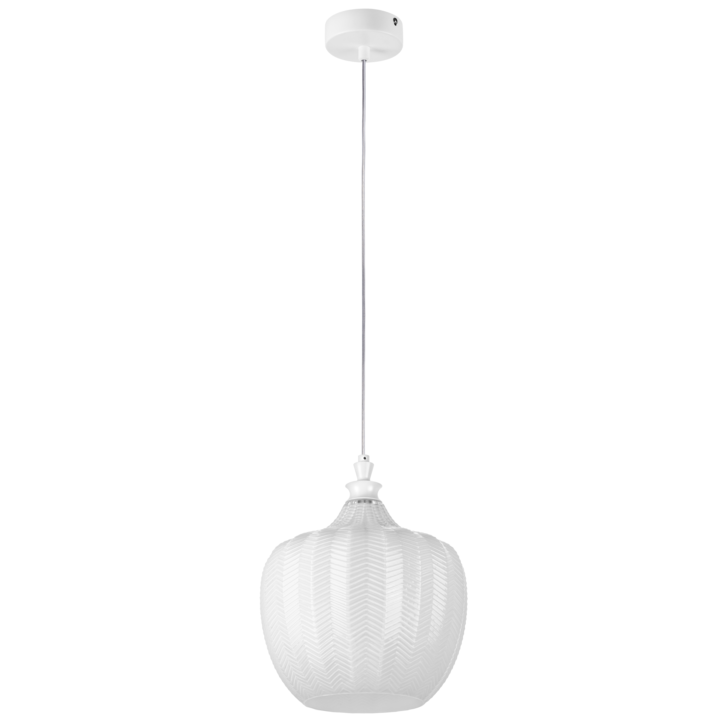 Подвес 23*29-150 см, 1*E27, 6W, Lightstar Rocco 793126, Белый