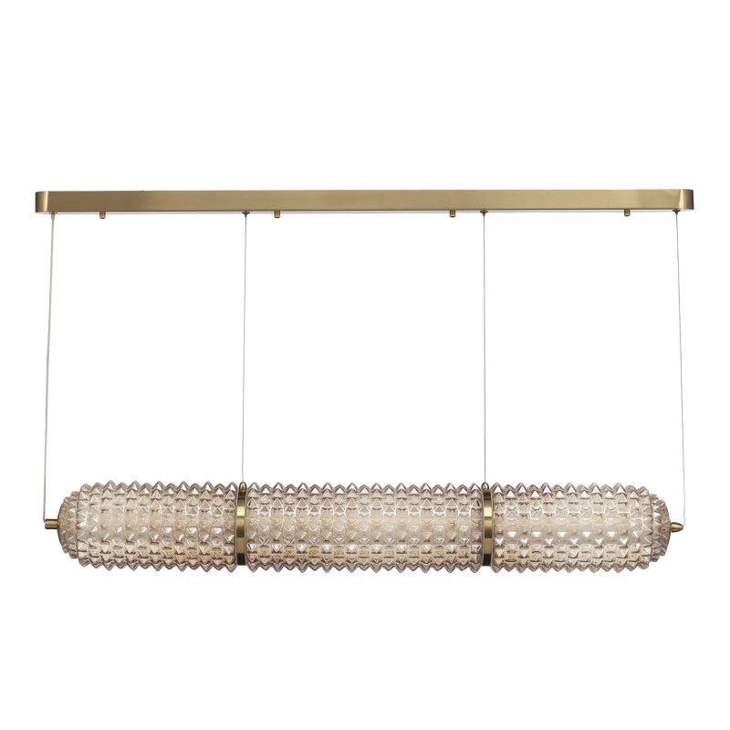 Подвесной светильник 104*15*150 см, 1*LED*37W, 4000K, ST-Luce Saguaro SL6144.313.01, латунный