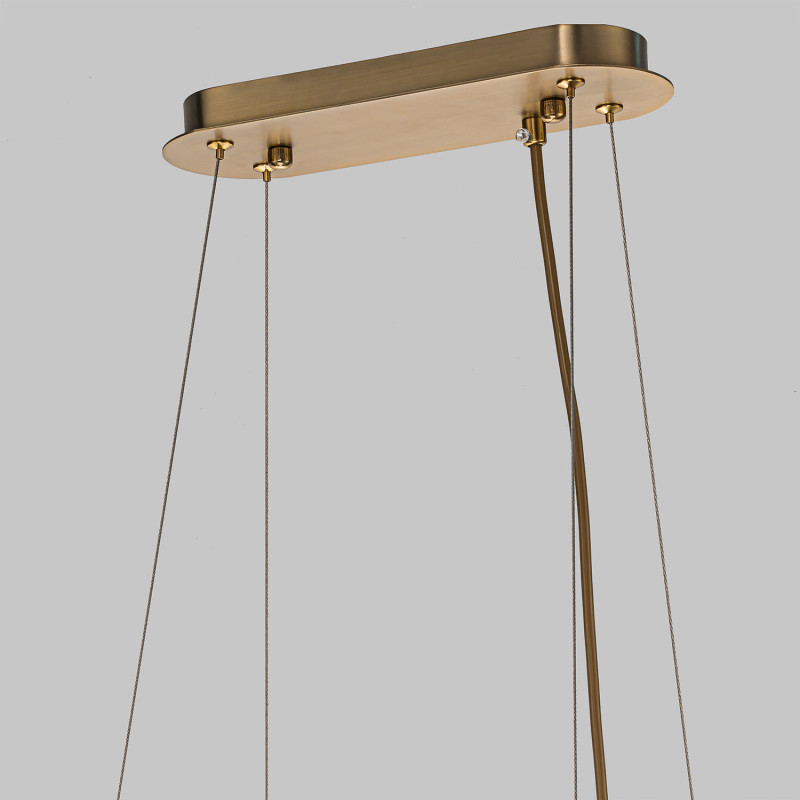 Подвесная люстра 80*40*130 см, 8*E14, 320W, Favourite Glans 4303-8PC латунный