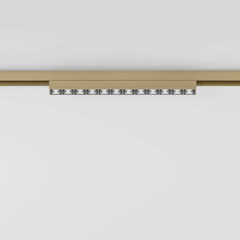 Brass Line Трековый светильник 10W 4000K латунь 85528/01 Elektrostandard Line Magnetic 4690389218736, a071847