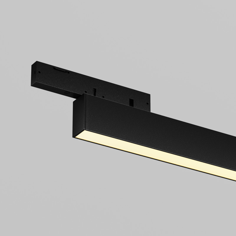 Трековый светильник 45*1*1,8 см, LED 12W 2700K Maytoni Technical Accessories for tracks Levity Basis TR192-1-12W2.7K-B черный