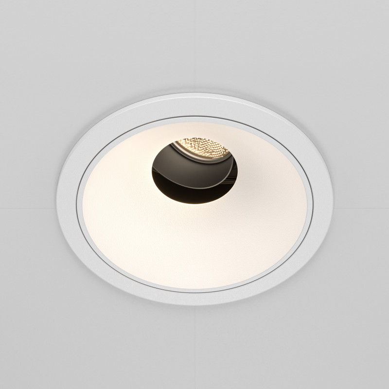 Встраиваемый светильник 8,3*7 см, LED*10W, 4000 К, Wise DL057-10W4K-W Maytoni Downlight, Белый