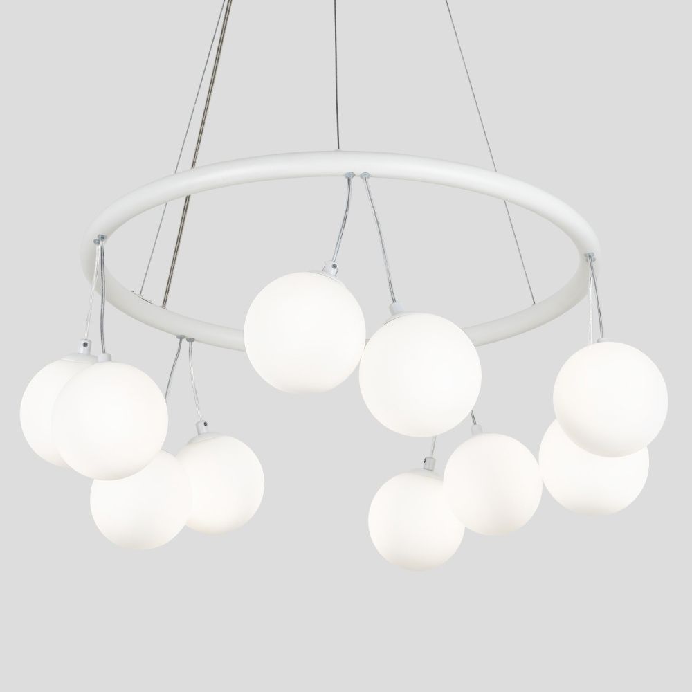 Подвесной светильник 60*70/150 см, 10*G9 MODESTYLE MS.6120.10 WH белый