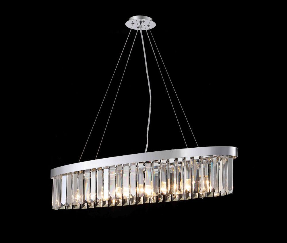 Люстра L900 x W200 x H170 (1000), мм, 6*40W (240W), CHROME (Хром) NewRgy G15-L900*W200*H170(1200) CHROME