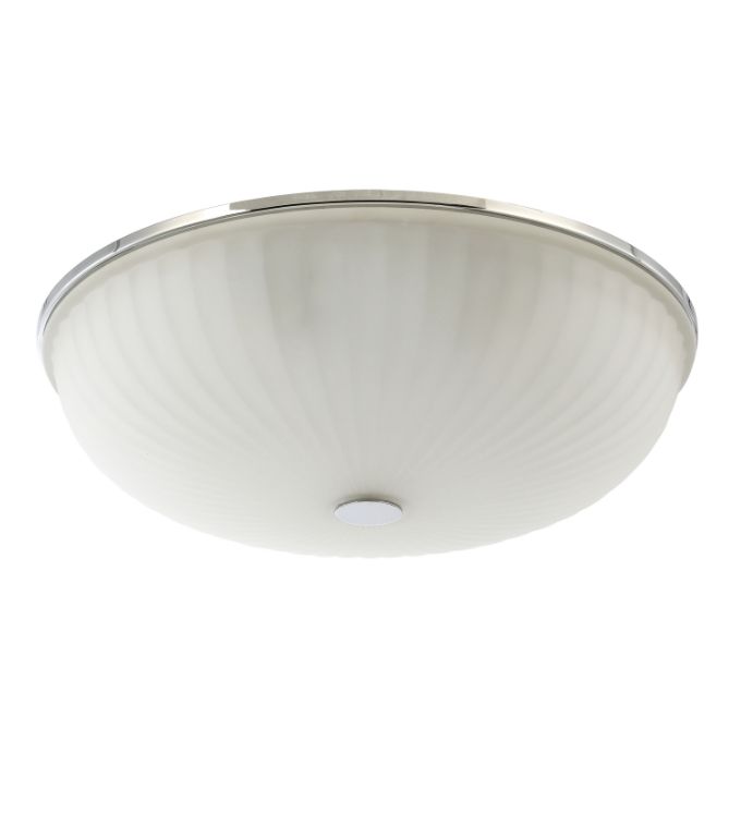 Потолочный светильник F-Promo Costa 2753-5C, D400*H110, хром, плафон из рифленого матового белого стекла