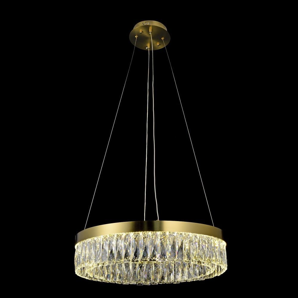 Люстра 60*60*120 см, 1*LED*53W, 3000 - 6000K Gerhort G52105/1BRS+CL, Бронза