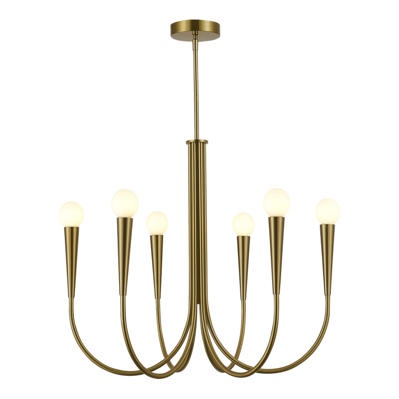 Светильник подвесной DUTCHESS 6*E14 ST LUCE SL1243.303.06 латунь