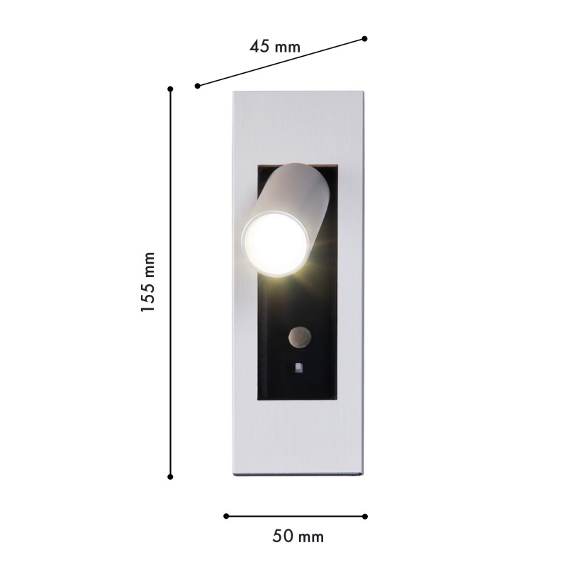 Спот 4,5*5*15,5 см, 3W, Favourite Bedside 4280-1W